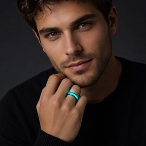 Glow in the dark ring design for girls with trendy look, lightweight feel, and party ready style