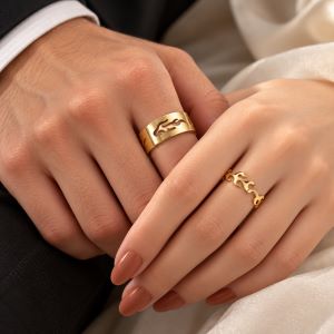 Fire Couple Rings – Stylish Matching Rings for Men and Women
