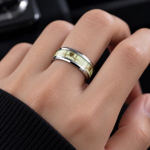 Glow in the Dark Fashion Ring – Size 6 Finger Ring for Women & Men