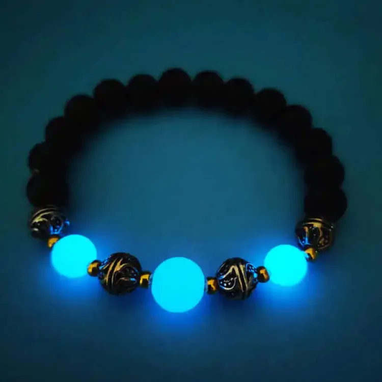  New Simple Fashion Natural Stone Bracelet- Glowing In The Dark Women's Charm Bracelet Jewelry 
