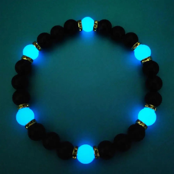 Glow In The Dark Natural Stone Adjustable Handmade Bracelet For Men & Women