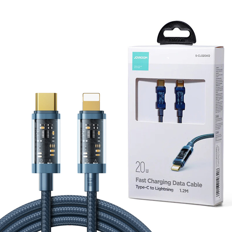Joyroom S-Cl020a12 Type-C To Lightning 20W Transparent Data Cable 1.2Metre  
