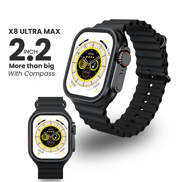 2.2 Inch X 8 Ultra Max Always-On Display & Wireless Charging With Wearfit Pro App 